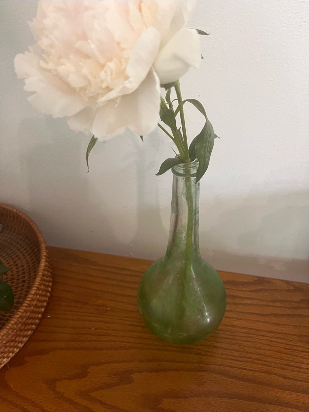 1948 Green Glass bottle- Home Accents